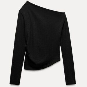 Zara Asymmetric Top in Black